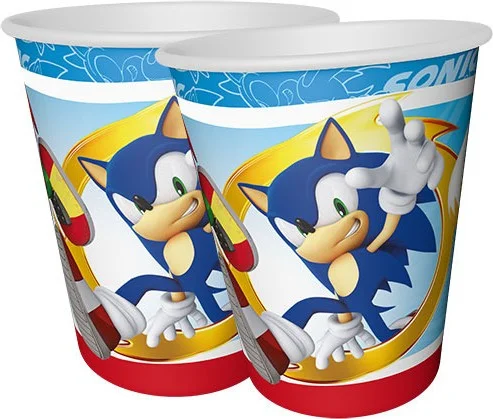 دي زي سي كوزنلر أفم Dzc Cousins ​​Avm Super Sonic Boom 8Pcs Plastic Cardboard Cup Game Entertainment Party Supplies Toy