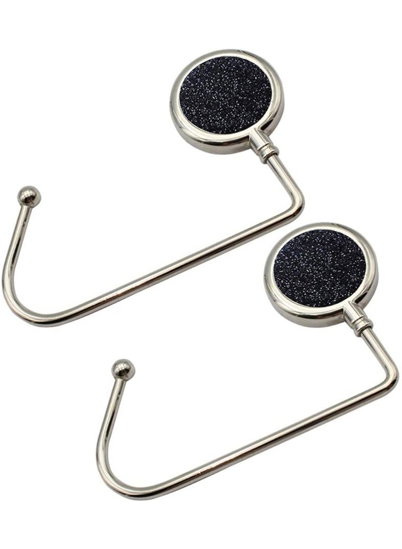 SYOSI 2 Pcs Handbag Purse Hanger Hook Alloy Durable Bag Hooks Backpack Hook Desktop Holders  - Image 1