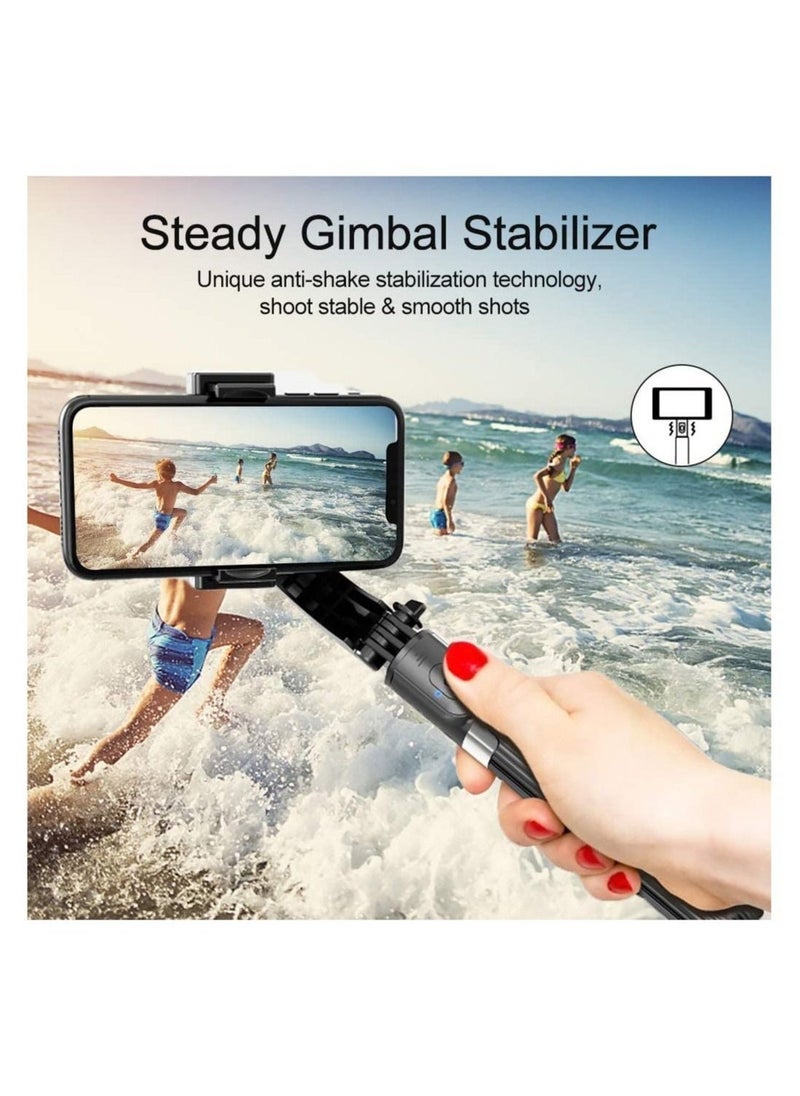 Raxoom Selfie Stick Gimbal Stabilizer,  360° Rotation Tripod with Wireless Remote, Portable Phone Holder, Auto Balance 1-Axis Gimbal for Smartphones Tiktok Vlog Youtuber Live Video Record - Image 2