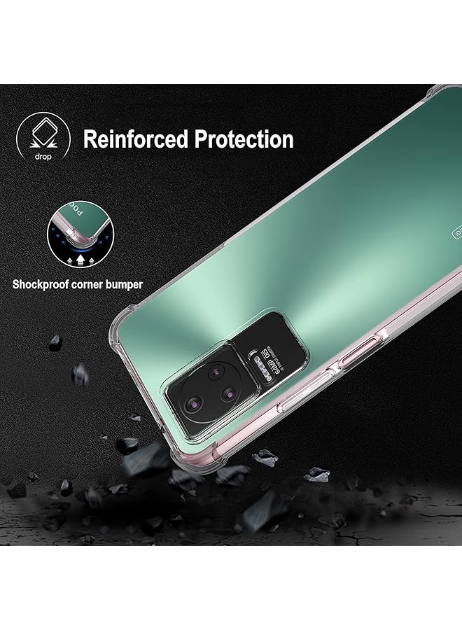 إيروريكس جراب شفاف من مادة TPU متوافق مع هاتف Xiaomi Poco F4 Redmi K40S، غير مخصص لهاتف F4 Gt - Image 4