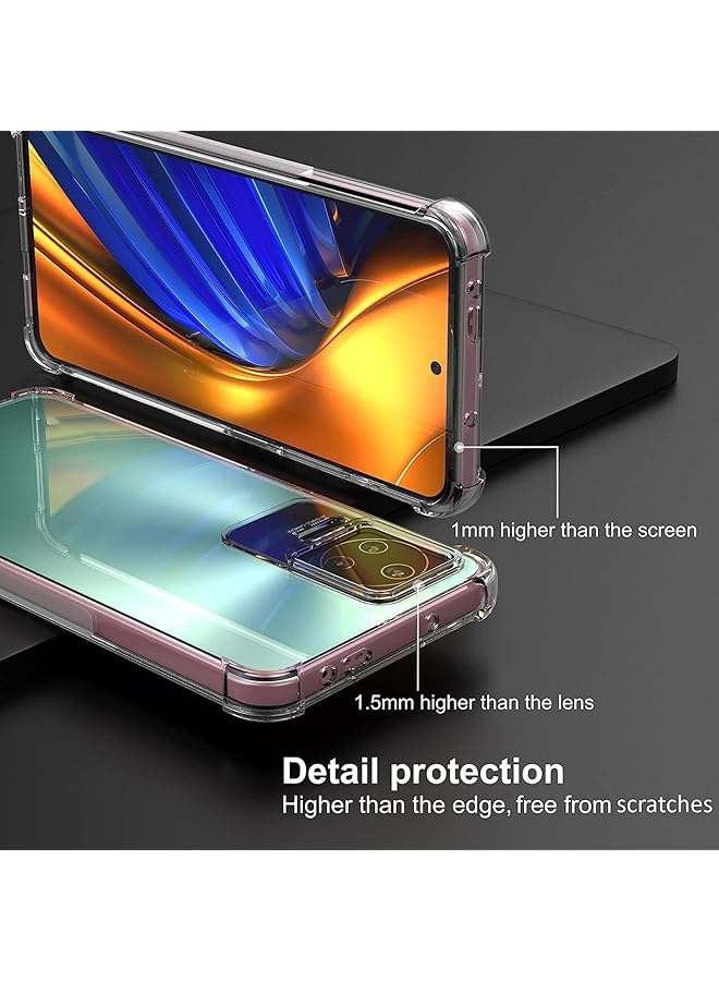 إيروريكس جراب شفاف من مادة TPU متوافق مع هاتف Xiaomi Poco F4 Redmi K40S، غير مخصص لهاتف F4 Gt - Image 3