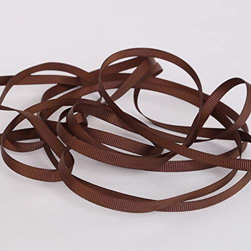 Ribbonitlux 1/4" Wide Solid Grosgrain Ribbon 25 Yards (850-Brown）, Set for Gift Wrapping, Party Decor, Sewing Applications, Wedding and Craft - Image 3