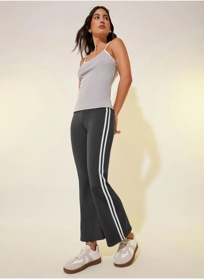تايك تو Take Two Side Stripe Flared Leggings