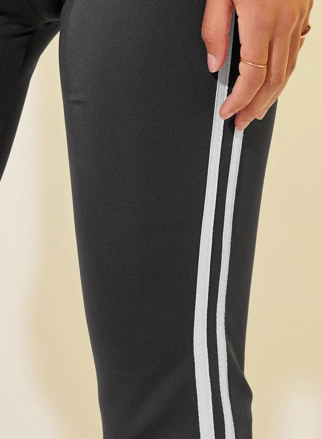 Take Two Take Two Side Stripe Flared Leggings