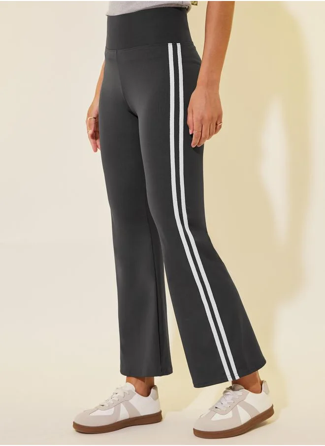 تايك تو Take Two Side Stripe Flared Leggings