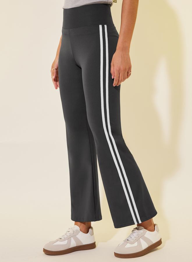 Take Two Side Stripe Flared Leggings - Image 2