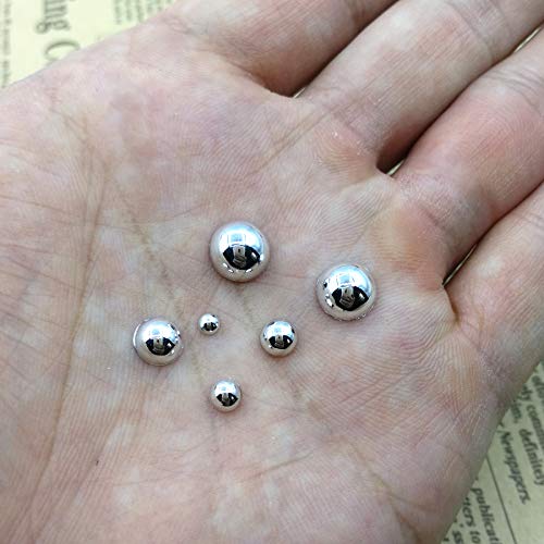 Looconi 2100pcs Silver Satin Luster ABS Imitation Pearls Half Round Pearls Assorted Mixed Sizes 3/4/5/6/8mm Flatback Pearl Beads DIY Material (Silver) - Image 3