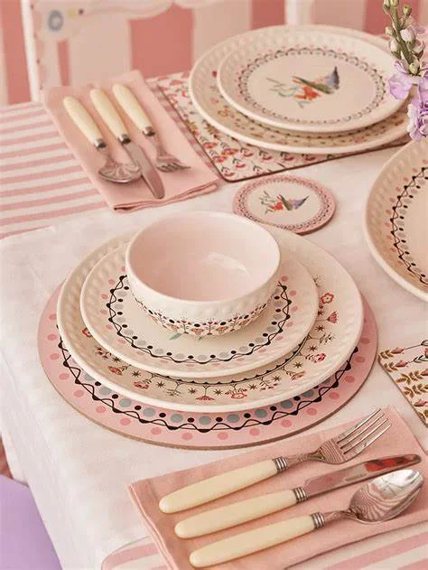 Cath Kidston Budgie Cb Round Placemats 4Pk