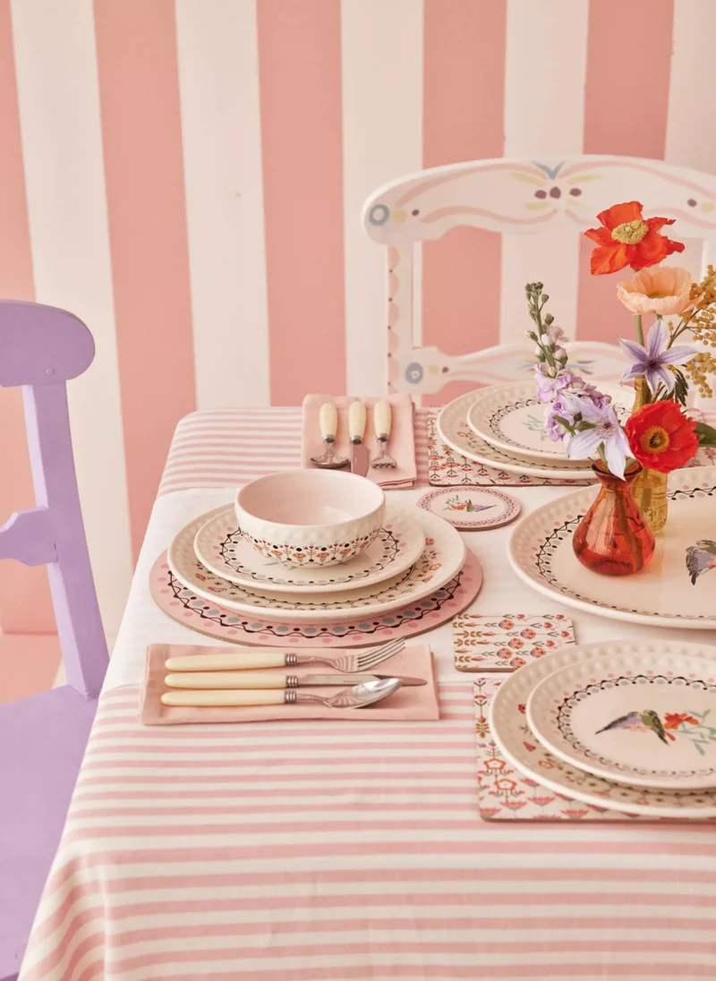 Cath Kidston  Cath Kidston Budgie Cb Round Placemats 4Pk  | Best Price UAE