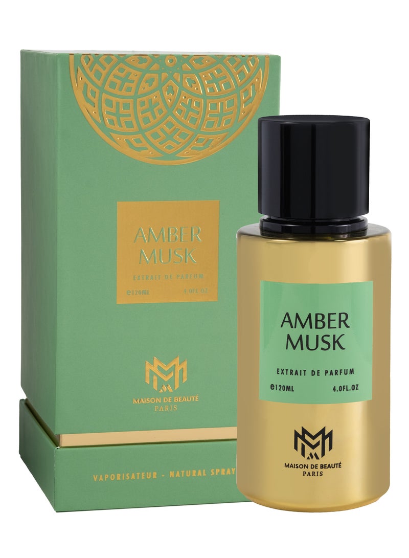 maison milan Amber Musk The Most Luxury Unisex 120ml Perfume - Image 2