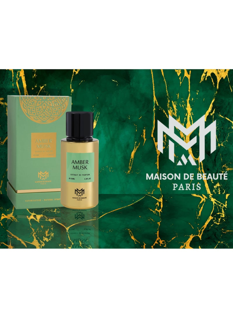 maison milan Amber Musk The Most Luxury Unisex 120ml Perfume - Image 3