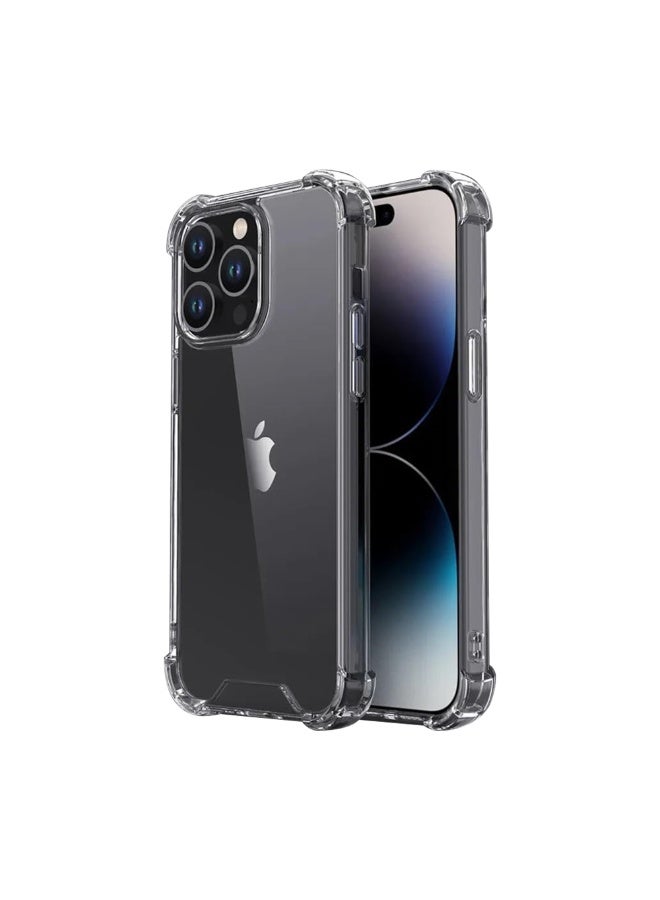 أكسسور  غطاء حماية شفاف لهاتف iPhone 13 Pro Max (6.7 بوصة) – غطاء سيليكون كريستالي مقاوم للصدمات مع حماية من السقوط من الأربع زوايا – نحيف وخفيف ومقاوم للخدوش - Image 1