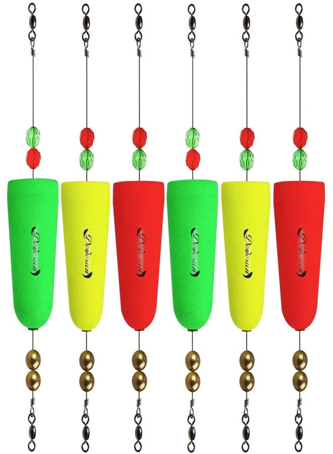 Dovesun Fishing Bobbers Popping Cork Weighted Fishing Floats Fishing Corks Popping Corks for Saltwater Freshwater 6pcs - Image 1