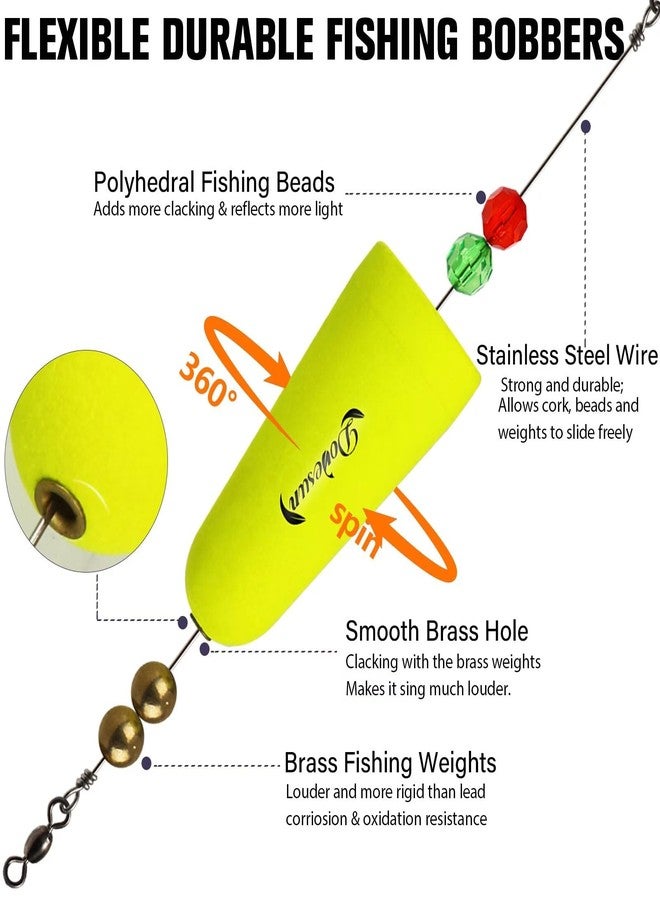 Dovesun Fishing Bobbers Popping Cork Weighted Fishing Floats Fishing Corks Popping Corks for Saltwater Freshwater 6pcs - Image 4