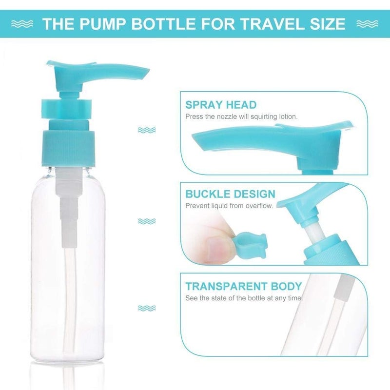 AMEEDARSHAN Plastic Portable Travel Cosmetics Bottles Plastic Pressing Spray Bottle for Makeup Cosmetic Toiletries Liquid Containers Bottles Pack of 1 - Image 3