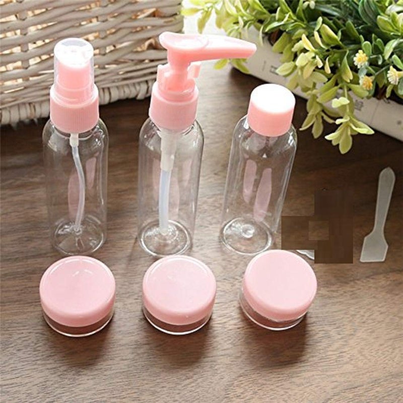 AMEEDARSHAN Plastic Portable Travel Cosmetics Bottles Plastic Pressing Spray Bottle for Makeup Cosmetic Toiletries Liquid Containers Bottles Pack of 1 - Image 1