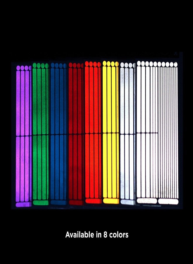 RydeSafe Reflective Decals Multi Stripes Kit Jumbo, Black - Image 3