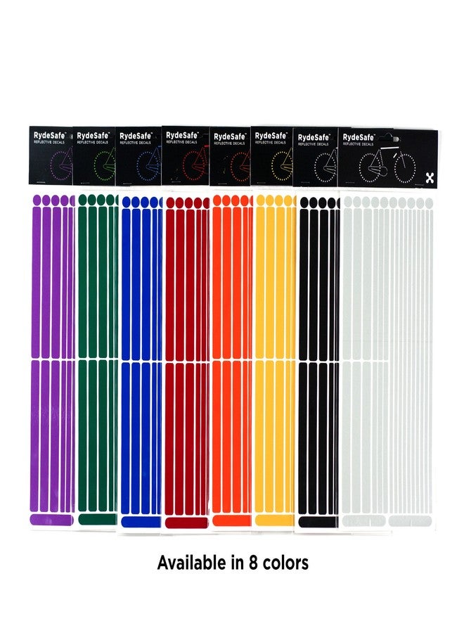 RydeSafe Reflective Decals Multi Stripes Kit Jumbo, Black - Image 2