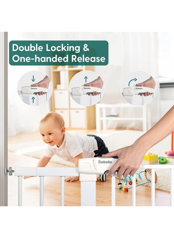 Babelio Baby Gate Spring Lock, Safety Gate Accessories for Kids and Pets, Disassembled and Replaced, White - Image 4