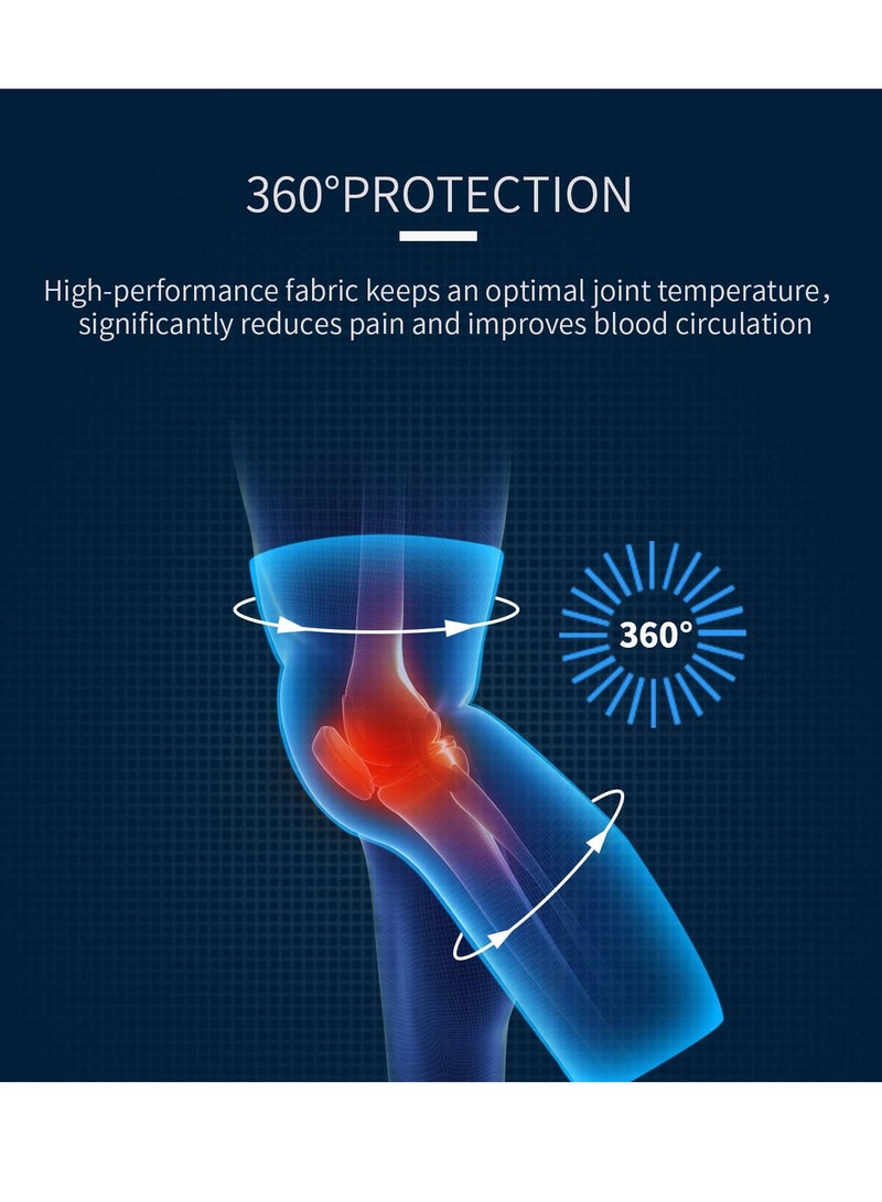 Generic Full Leg Sleeves Long Compression Leg Sleeve Knee Sleeves Protect Leg, for Man Women Basketball, Arthritis Cycling Sport Football, Reduce Varicose Veins and Swelling of Legs  - Image 4