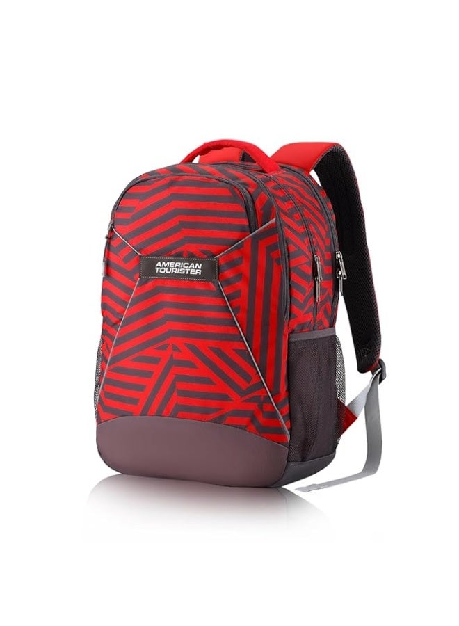American Tourister 32.5 Ltrs Red Casual Backpack (AMT MIST SCH BAG03 RED), Dark Red - Image 1