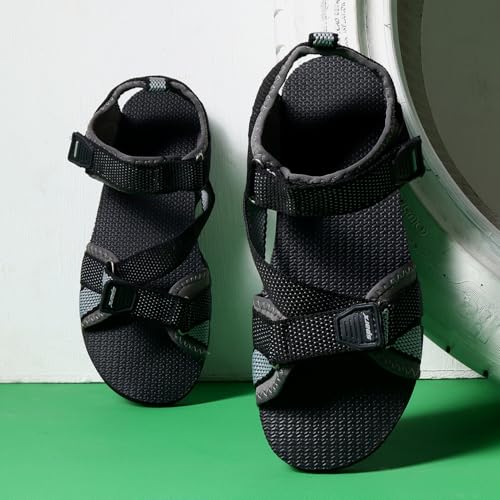Sparx Men's SS0105G Black Grey Sandal 9 (SS0105GBKGY0009) - Image 2