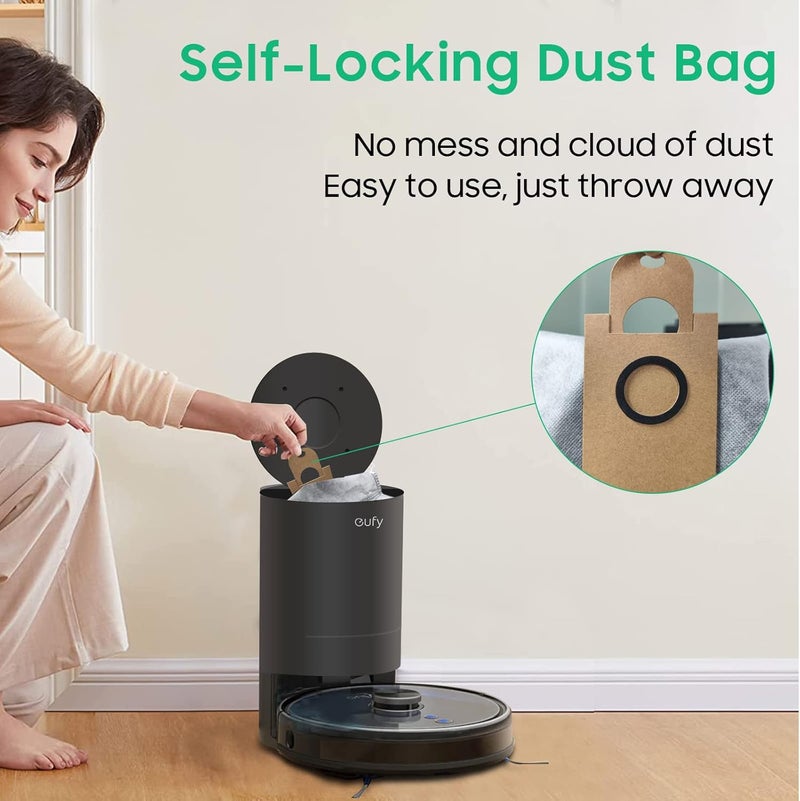 Leemone 10 PACK Dust Bags for eufy RoboVac L35 HybridL35 Hybrid LR30 HybridLR30 LR20 AutoEmpty Station 4 Layer Filtration System with Activated Carbon Fabric to Remove Unwanted Odors - Image 5