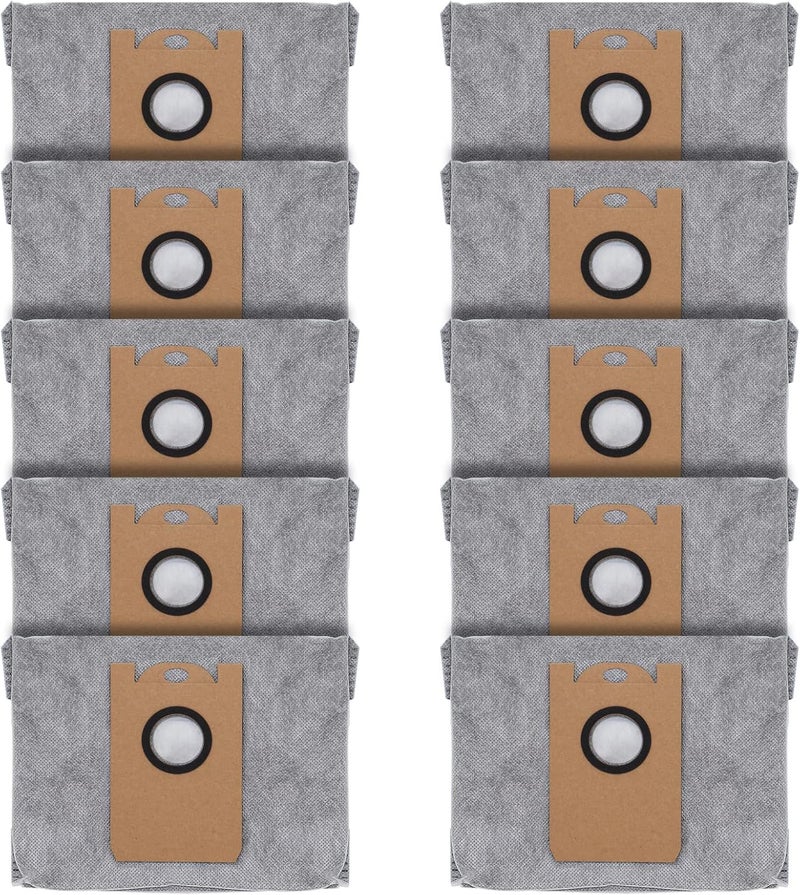 Leemone 10 PACK Dust Bags for eufy RoboVac L35 HybridL35 Hybrid LR30 HybridLR30 LR20 AutoEmpty Station 4 Layer Filtration System with Activated Carbon Fabric to Remove Unwanted Odors - Image 1