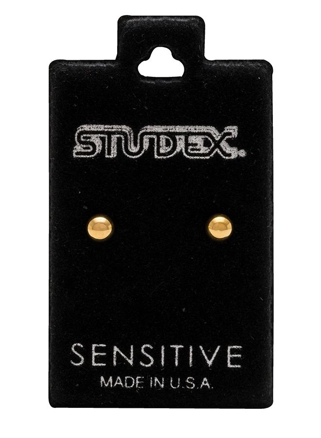 Studex 4MM Ball 24K Pure Gold Plated Ear Studs - Image 5