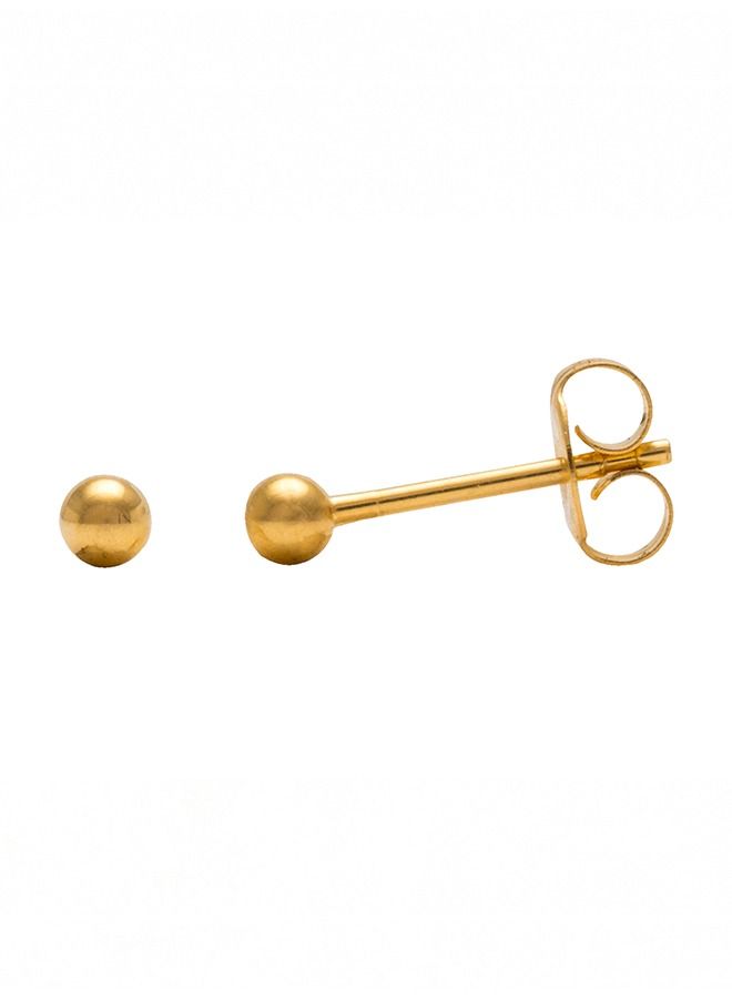 Studex 4MM Ball 24K Pure Gold Plated Ear Studs - Image 3