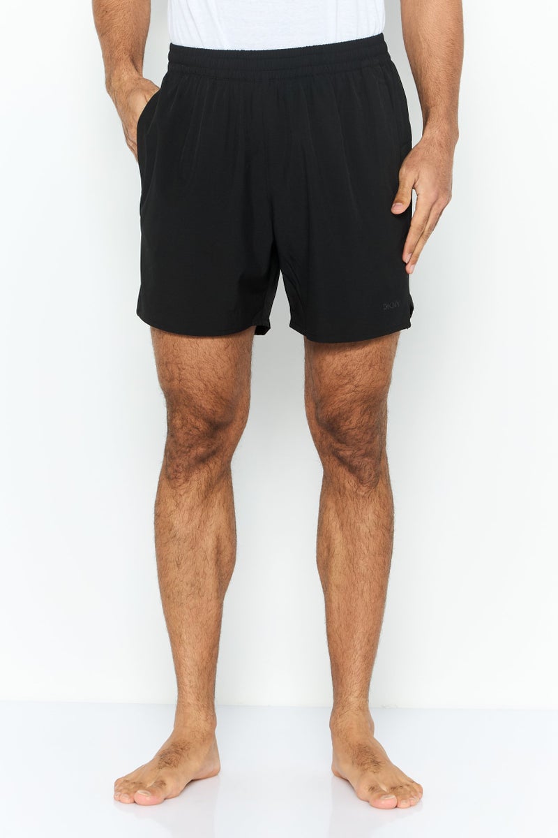 DKNY Men Brand Logo Board Shorts, Black  - Image 1