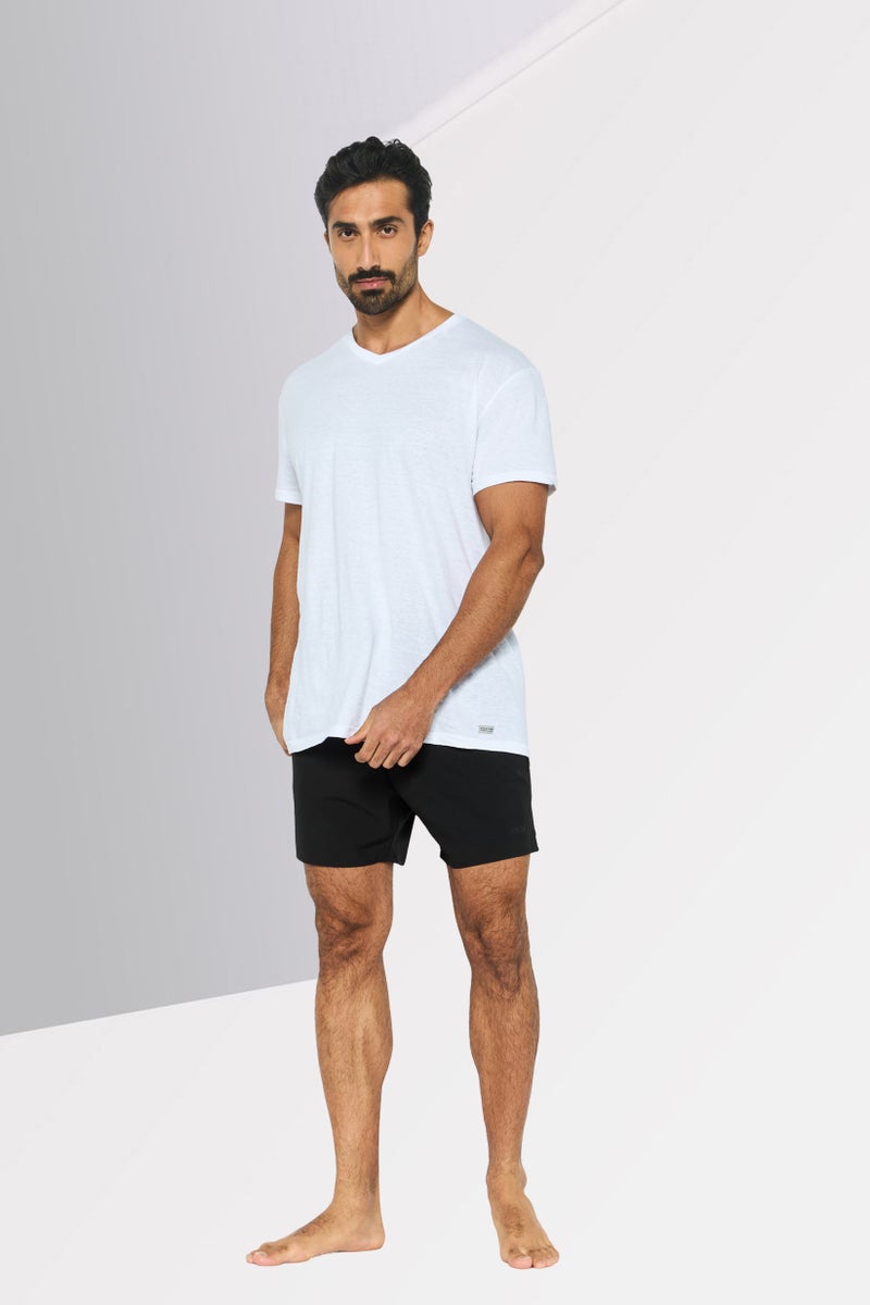 DKNY Men Brand Logo Board Shorts, Black  - Image 2