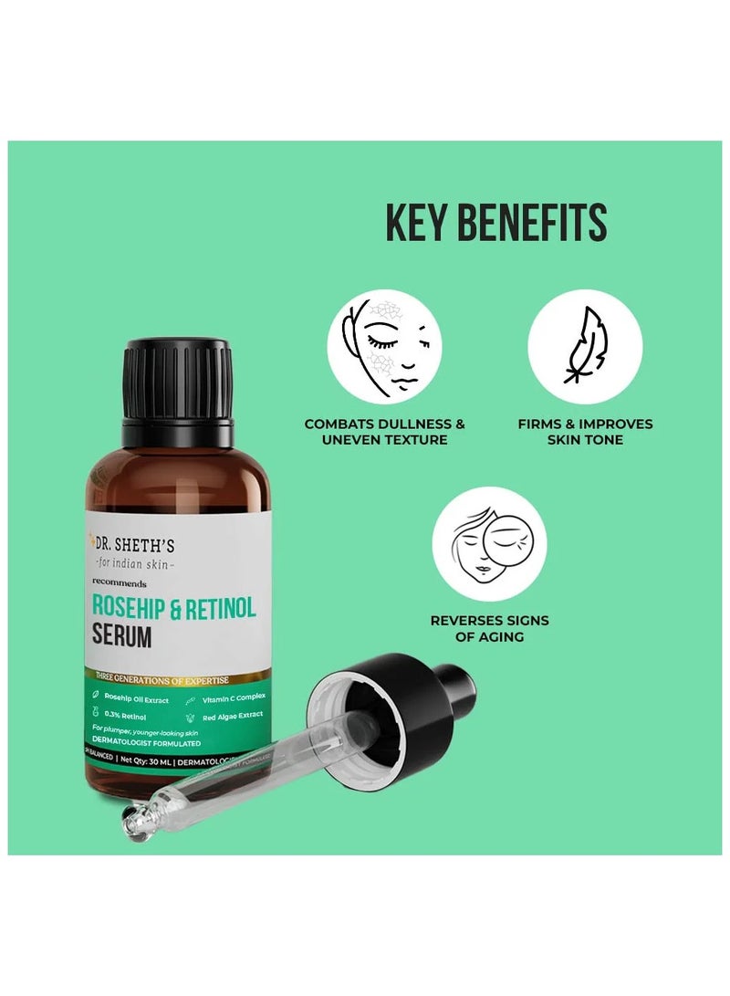 Dr. Sheth's Rosehip & Retinol Serum - 30 ml - Image 2