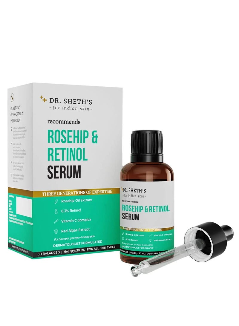 Dr. Sheth's Rosehip & Retinol Serum - 30 ml - Image 1