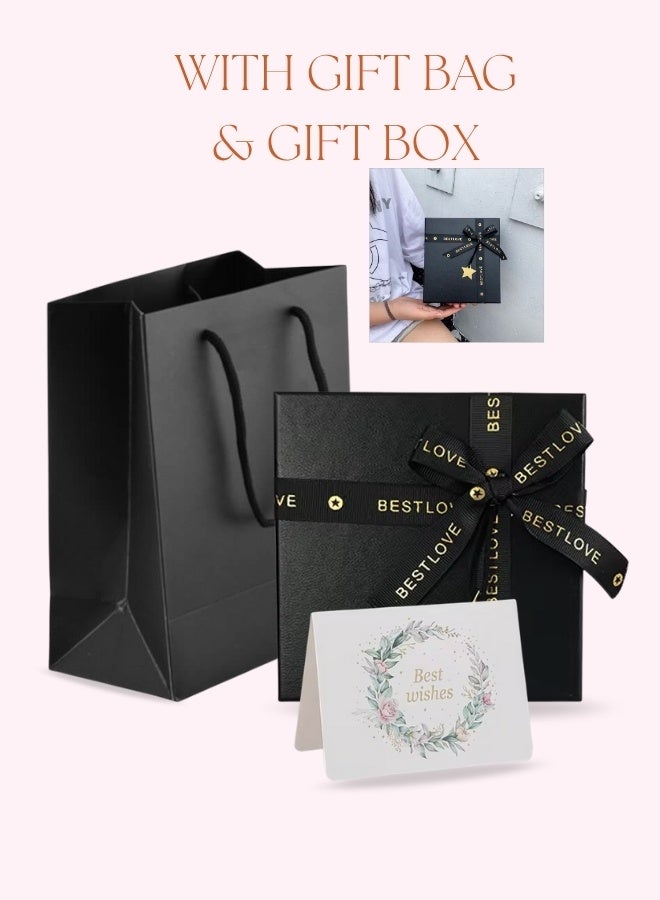 Breeze & Ripples Breeze & Ripples 4 Pcs Scented Candles Gift Set With Fragrance Sachet Wish Card Black Bag Black Box - Image 2
