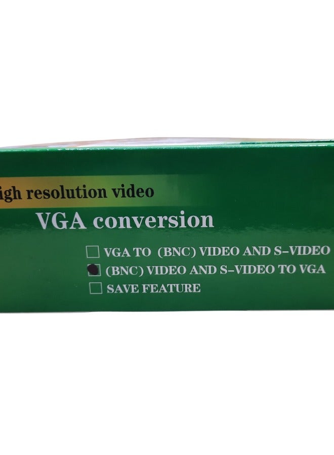 محول S-Video إلى VGA | تحويل إشارة عالية الدقة | متوافق مع التوصيل والتشغيل - Image 2