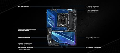 ASRock Phantom Gaming X870E Nova WiFi Socket AM5 AMD Ryzen X870 DDR5 DIMMs 8200 MHz 256 GB ATX Motherboard USB4 - Image 4