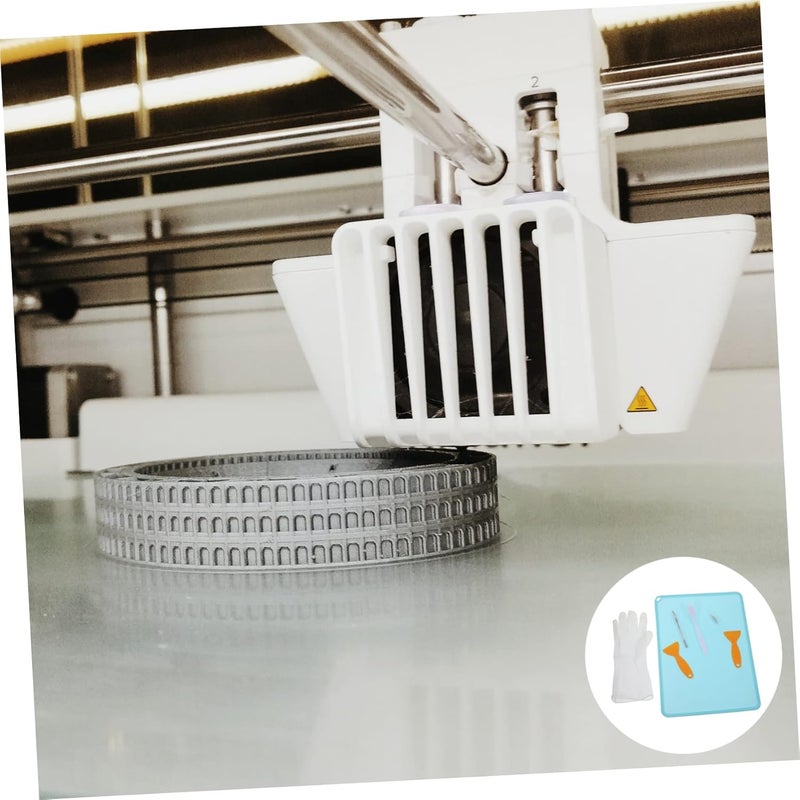 طقم تنظيف الطابعة ثلاثية الأبعاد مع قفازات مرشحة وفرشاة وكاشطة وكوب ترشيح الراتنج - Image 4