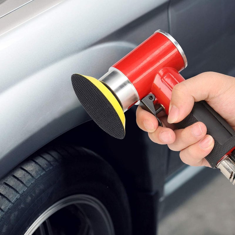 60 قطعة من ماكينة الصقل الهوائية ذات الدوران الاستثنائي، ماكينة صقل هوائية صغيرة بمدار 3 مم للتلميع الدقيق وإزالة الصدأ ووضع الشمع، تشمل 6 أنواع من الأقراص لاستخدامها في صيانة المعادن الخاصة بالسيارات (صمام ياباني) - Image 4