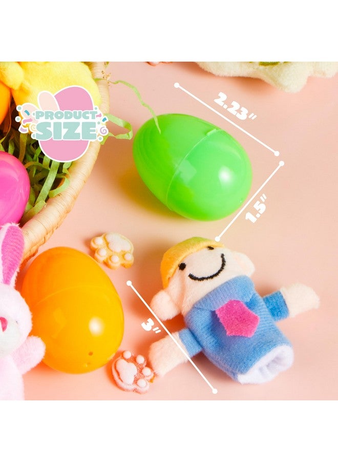 JOYIN 24 Pcs Easter Eggs Filled with Finger Puppets, Prefilled Egg with Cartoon Animal Puppets for Kids Easter Hunt, Basket Stuffers Fillers, Party Favors and Classroom Prize Supplies - Image 5