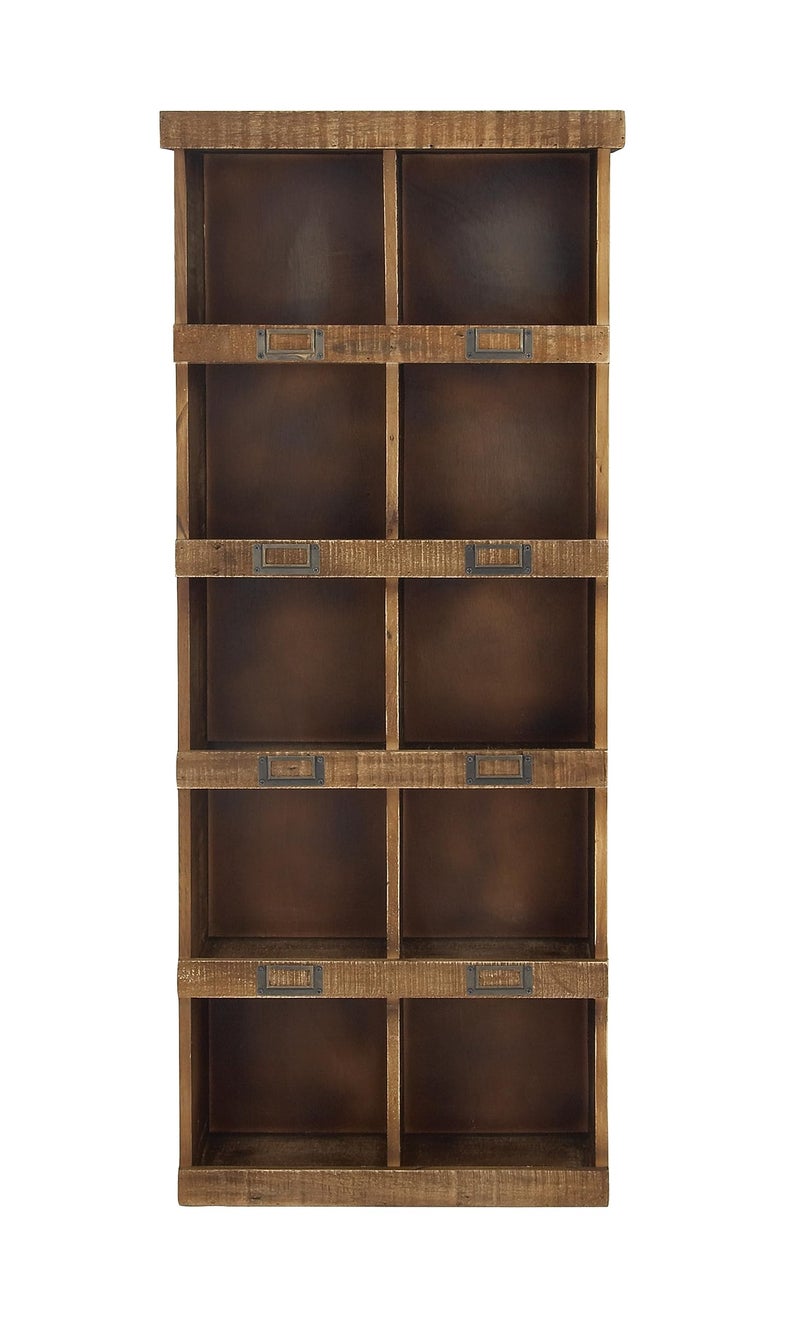 رف حائط ديكو 79 45887 بني 18L x 7W x 42H