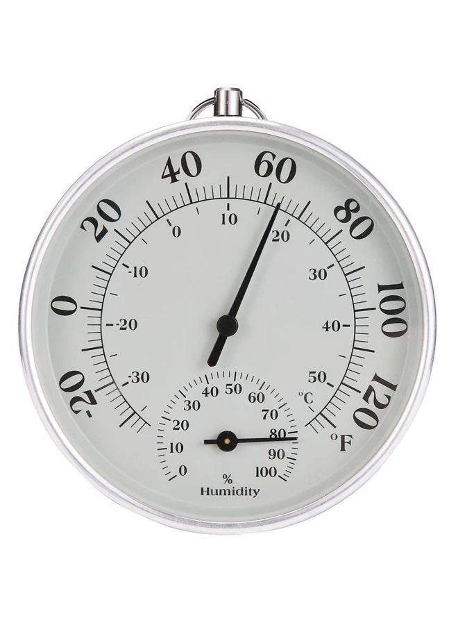CHIVENIDO Indoor Outdoor Thermometer Wireless - Weather Dial Hygrometer Thermometer, No Battery Required Hanging Hygrometer for Wall, Table, Car, Greenhouse or Decorative, Round 4" in Diameter - Image 1