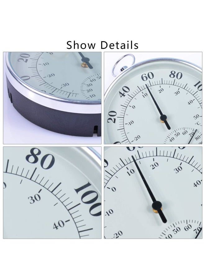 CHIVENIDO Indoor Outdoor Thermometer Wireless - Weather Dial Hygrometer Thermometer, No Battery Required Hanging Hygrometer for Wall, Table, Car, Greenhouse or Decorative, Round 4" in Diameter - Image 5
