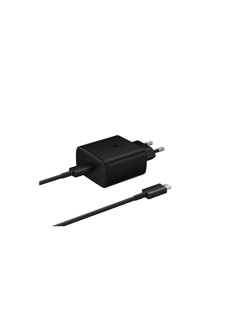 Generic Super Fast charging 45w USB C to USB C 2 pin EU Wall charger Black - Image 2