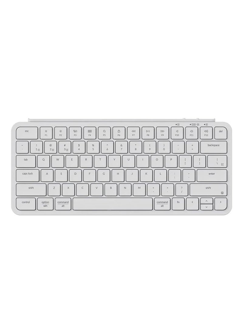 Keychron - Keychron B1 Pro Ultra-Slim Wireless Keyboard – Low-Profile Design, Tri-Mode Connectivity, Ergonomic Keycaps, Quiet Typing Experience, Compatible with Mac/Windows - Image 1