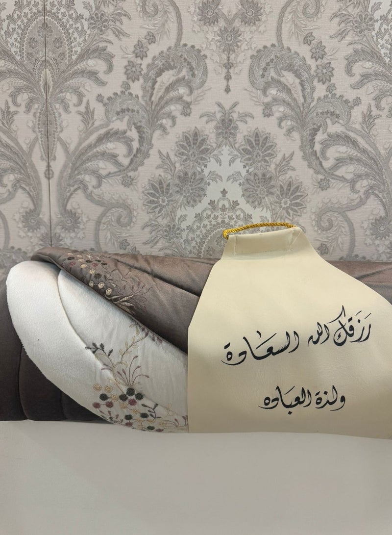 Brides Prayer Rug Set of 2 Pieces in Two Different Colors - Image 2