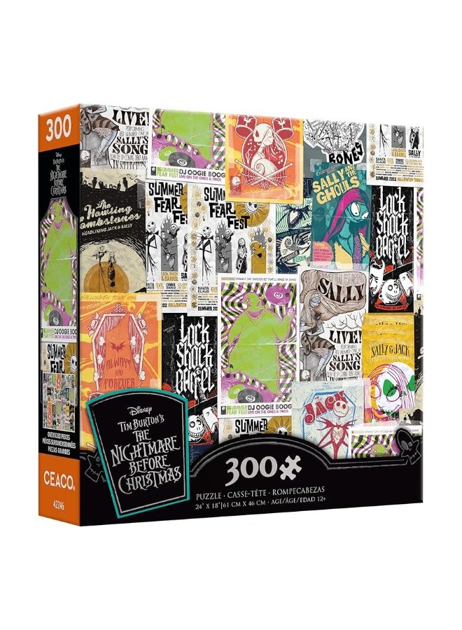 Ceaco - Disney - Tim Burton's The Nightmare Before Christmas - Collage - 300 Piece Jigsaw Puzzle - Image 3
