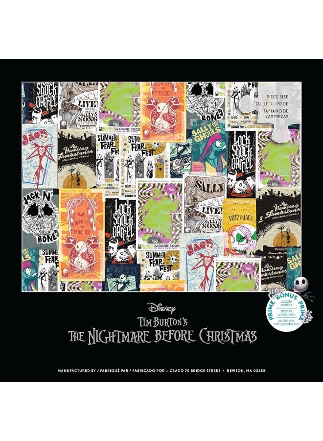 Ceaco - Disney - Tim Burton's The Nightmare Before Christmas - Collage - 300 Piece Jigsaw Puzzle - Image 1