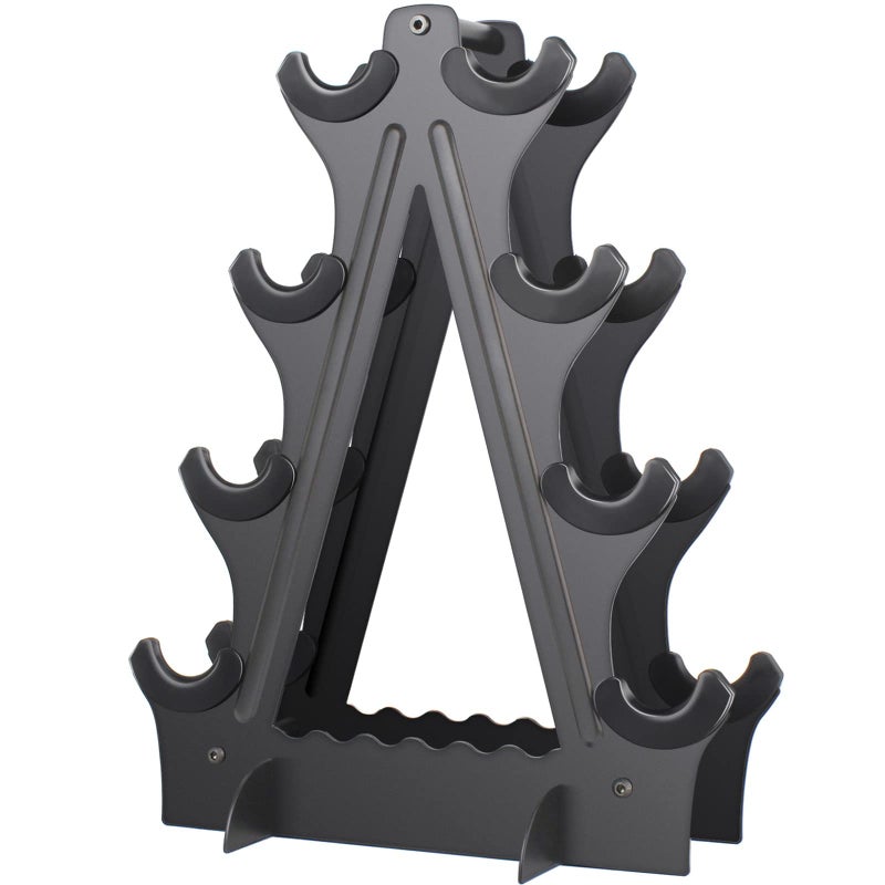 XLINGZA Dumbbell Rack 4 Tier Weight Rack for Dumbbells Compact Dumbell Rack Stand Only for Home Gym Weight Stand, (Rack ONLY) - Image 1