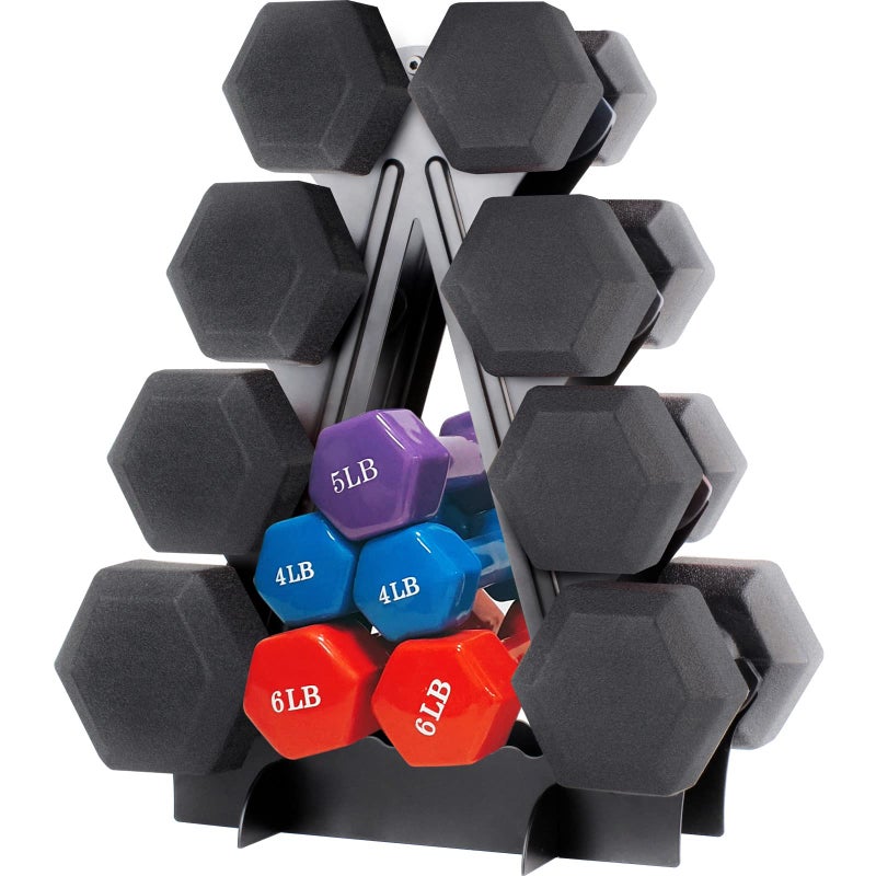 XLINGZA Dumbbell Rack 4 Tier Weight Rack for Dumbbells Compact Dumbell Rack Stand Only for Home Gym Weight Stand, (Rack ONLY) - Image 4